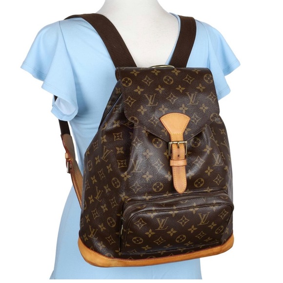 COPY - LOUIS VUITTON Brown Monogram Montsouris MM Backpack - Picture 2 of 8